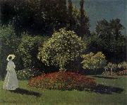Lady in the Garden, Claude Monet
